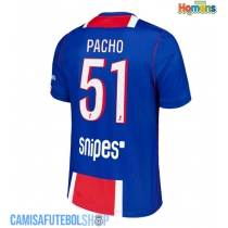 Camisa de time de futebol Paris Saint-Germain Willian Pacho #51 Replicas 1º Equipamento 2026-27 Manga Curta